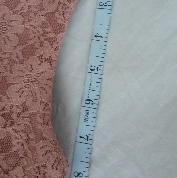 Strapless Tan Lace Overlay Mini Dress Size Small - Picture 13 of 16